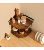 2 Tier Wood Spice Rack