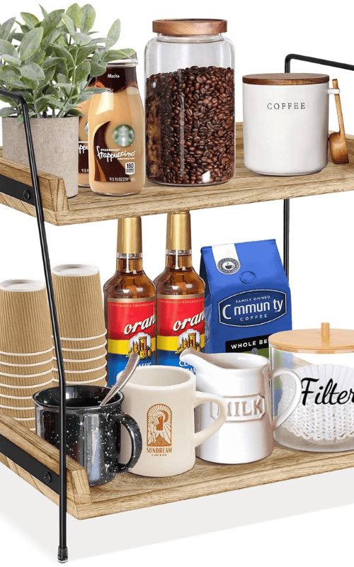 Coffee Bar Accessories and Organizer Countertop