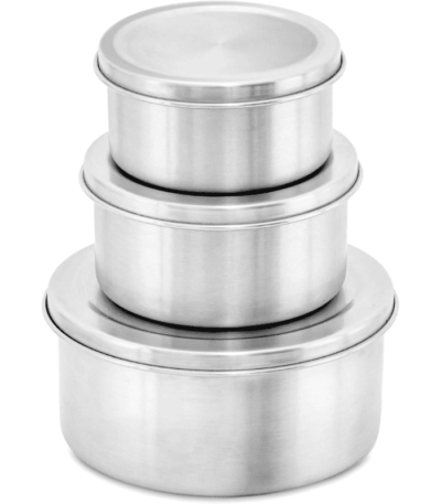 18/8 Steel Food Storage Containers