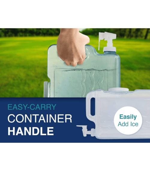 Plastic Slimline Beverage Container 1.25-Gal