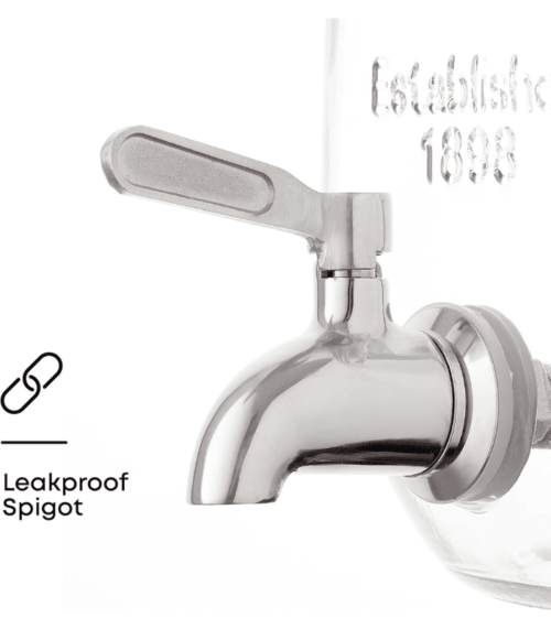 Glass Beverage Dispenser with Spigot