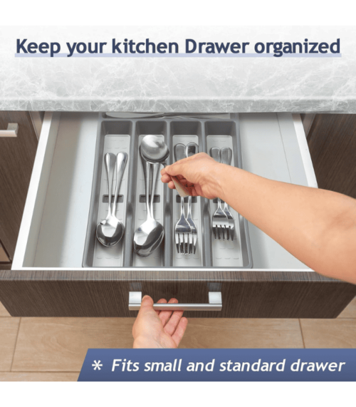 Silverware Tray for Kitchen Drawer