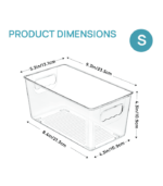 Plastic Pantry Organizer Bins for Fridge