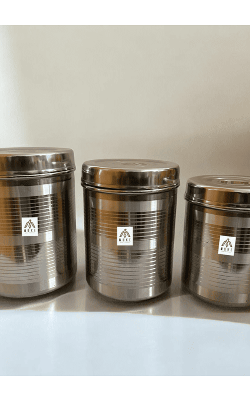 STAINLESS STEEL CONTAINER 5 kg to 7 kg size