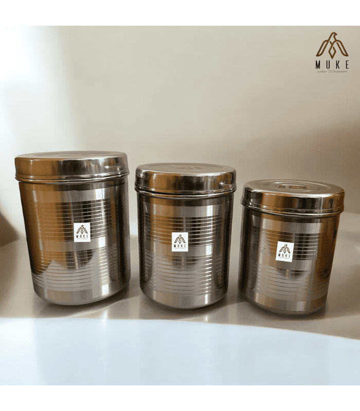 STAINLESS STEEL CONTAINER 5 kg to 7 kg size