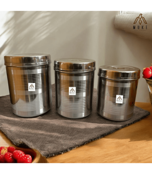 STAINLESS STEEL CONTAINER 5 kg to 7 kg size