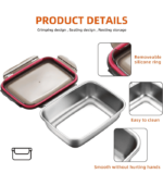 Stainless Steel Food Storage Container Set of 3
