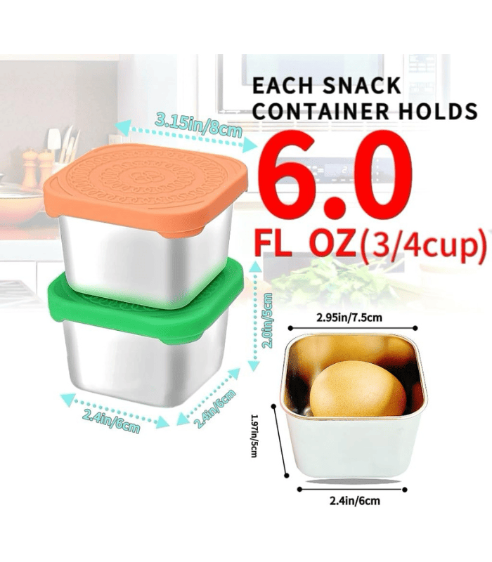 Stainless Steel Snack Containers for Kids