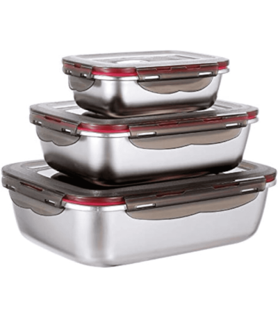 3 Pieces Stainless Steel Container
