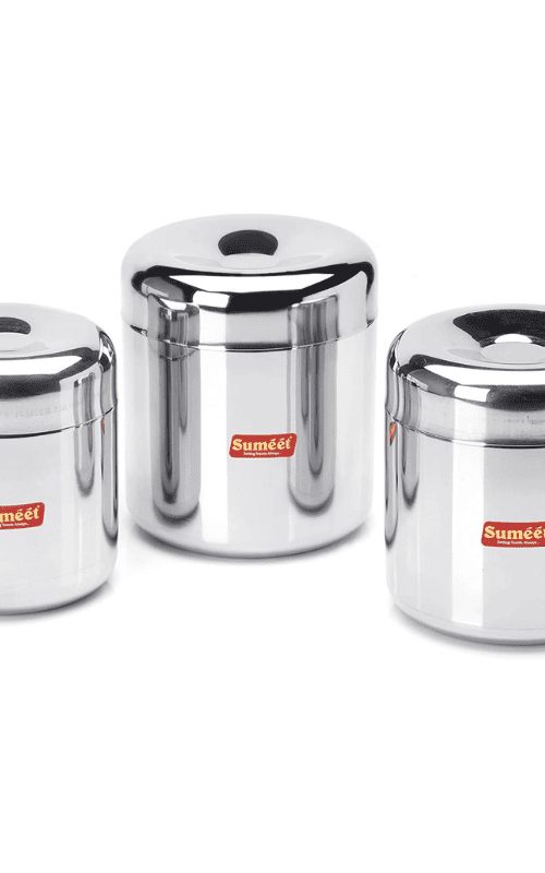 Stainless Steel Vertical Utility Canisters