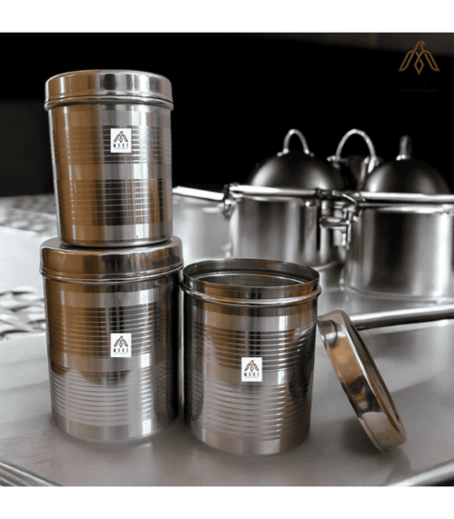 STAINLESS STEEL CONTAINER 5 kg to 7 kg size