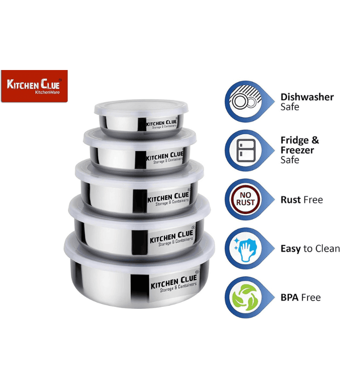 Airtight & Leak-Proof Steel Food Containers