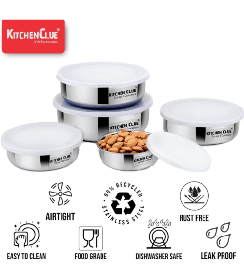Airtight & Leak-Proof Steel Food Containers