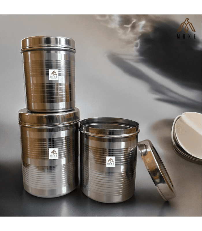 STAINLESS STEEL CONTAINER 5 kg to 7 kg size