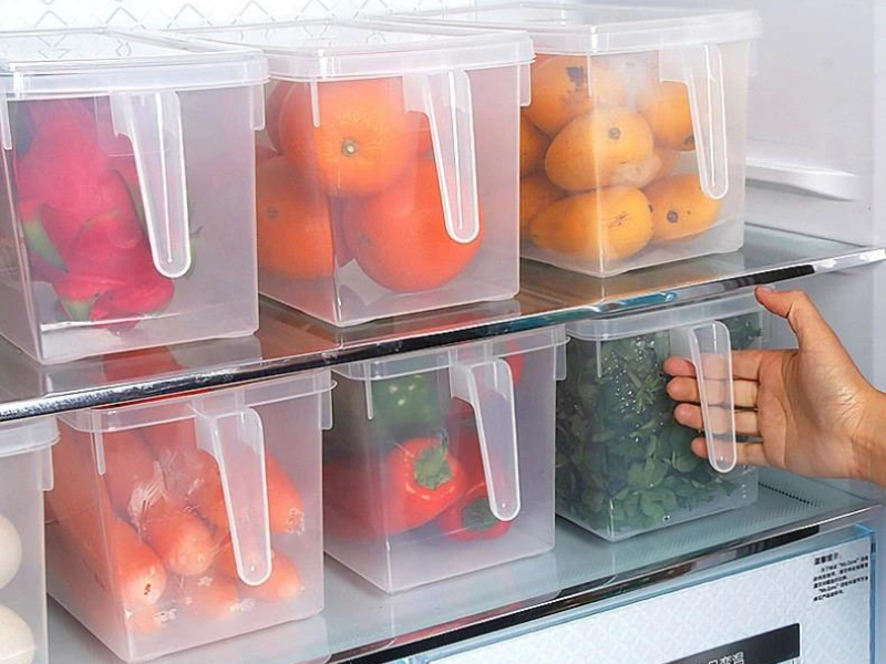 SKY-TOUCH 6-Piece Stackable Refrigerator Storage Containers