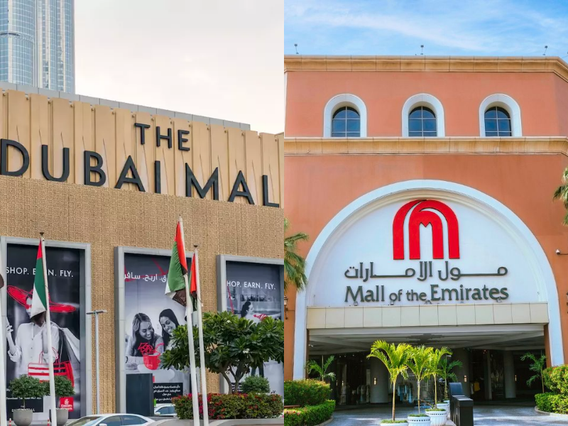 The Dubai Mall & Mall of the Emirates