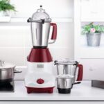 BLACK+DECKER 750W 3-in-1 Mixer Grinder – MG750-B5 Blender, Wet & Dry Grinder, Chutney Jar Set Powerful Motor, Multicolour