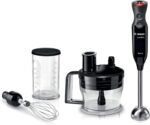Bosch ErgoMixx Hand Blender – 1000W Powerful Motor, MS62B6190G, Ergonomic Grip, Stainless Steel Blade – Black