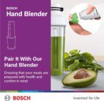 Bosch Mini Blender 350W – On-the-Go Personal Blender with BPA-Free Bottle – MMBP1000GB, White