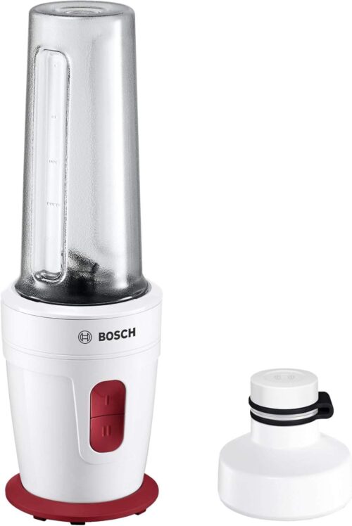 Bosch Mini Blender 350W – On-the-Go Personal Blender with BPA-Free Bottle – MMBP1000GB, White