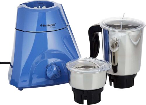 Butterfly Grand Mixer Grinder, 550W, 2 Stainless Steel Jars, Blue