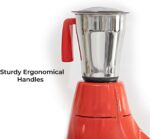 Geepas 750W 3-in-1 Mixer Grinder GSB5081N Stainless Steel Jars & Blades, 3 Speed, Twist Lock Safety Wet & Dry Grinding, Mixing, Juicing – 2-Year Warranty