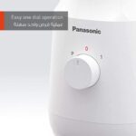 Panasonic 400W Blender with 2 Mills – MX-EX1021WTZ Compact Design, Stainless Steel Blades, 1-Year Warranty – White