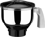 Preethi MG-509 Medium Mixer Jar, 1L, Compatible with Eco Twin, Eco Plus, Chef Pro & Blue Leaf Series, Silver