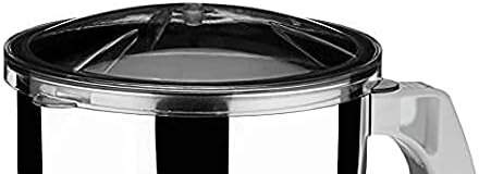 Preethi MG-509 Medium Mixer Jar, 1L, Compatible with Eco Twin, Eco Plus, Chef Pro & Blue Leaf Series, Silver